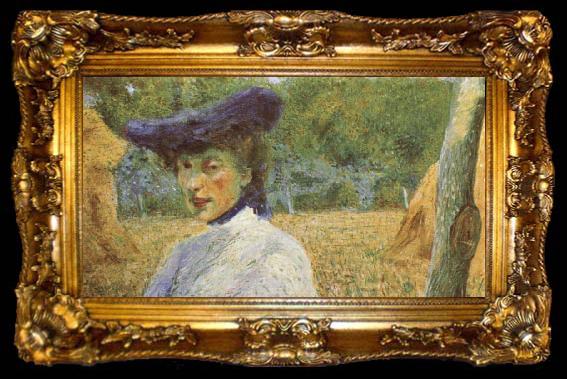 framed  Umberto Boccioni Portrait of the Artist Adriana, ta009-2